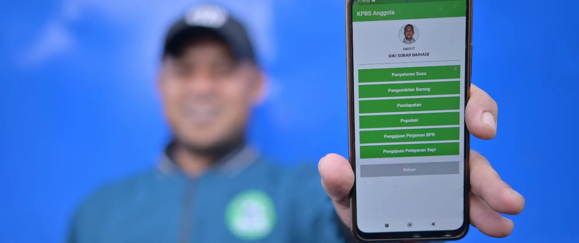 A person holding a smartphone