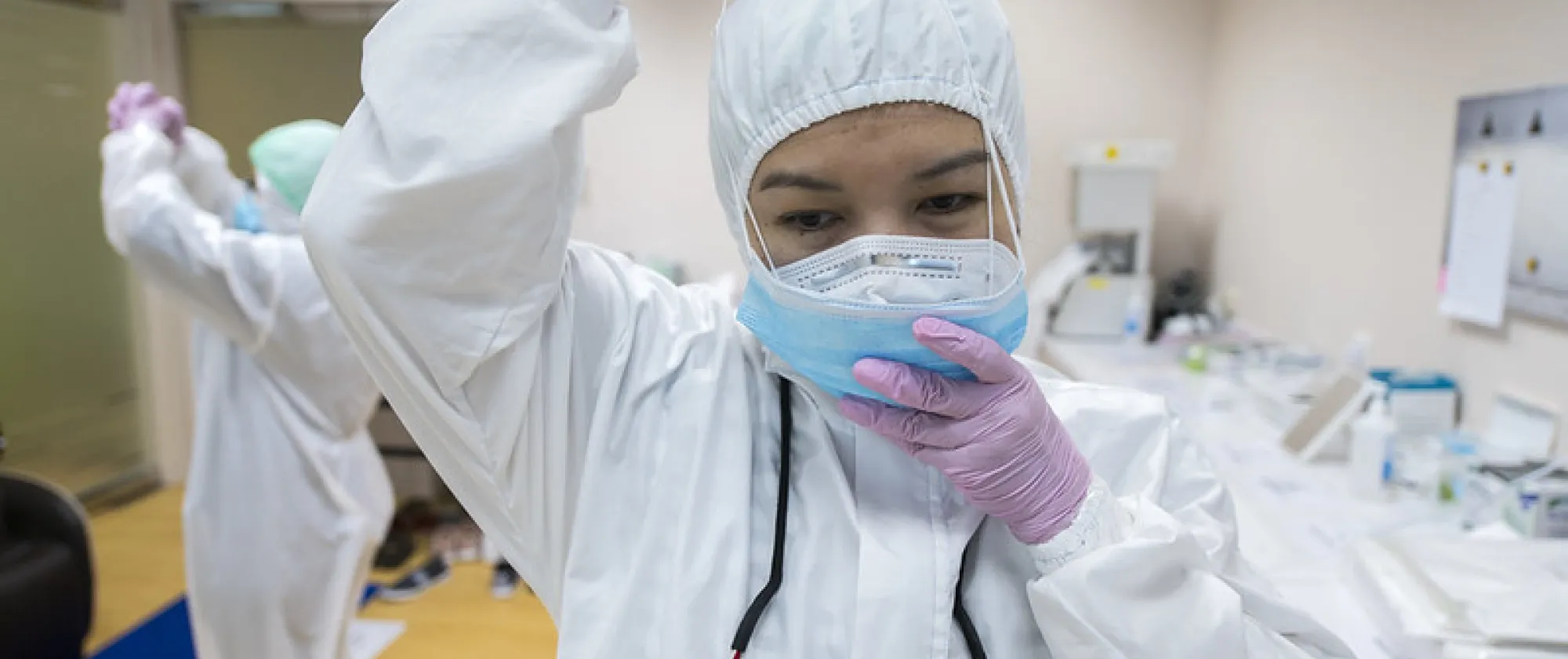 Health worker in Indonesia during Covid-19 pandemic