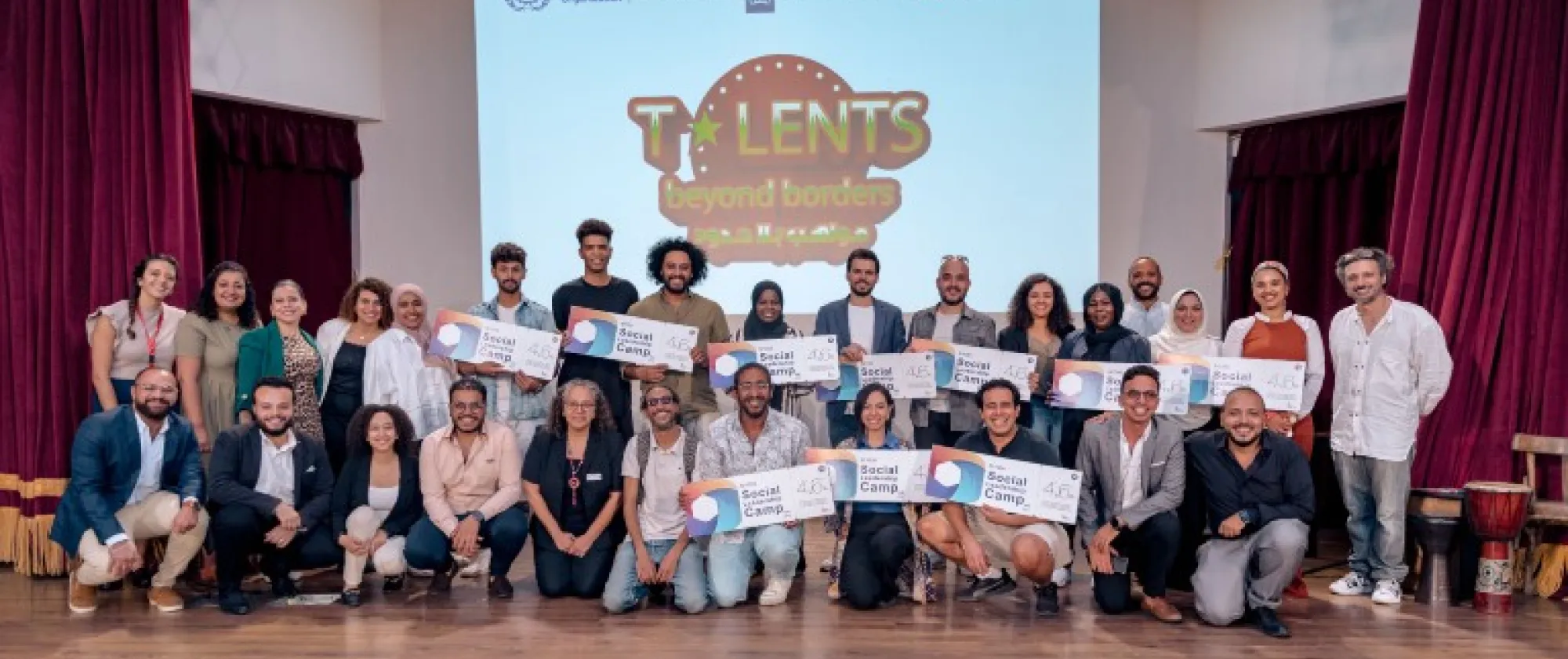 Participants of the Talent Beyond Participants workshop receiving certification at the event 