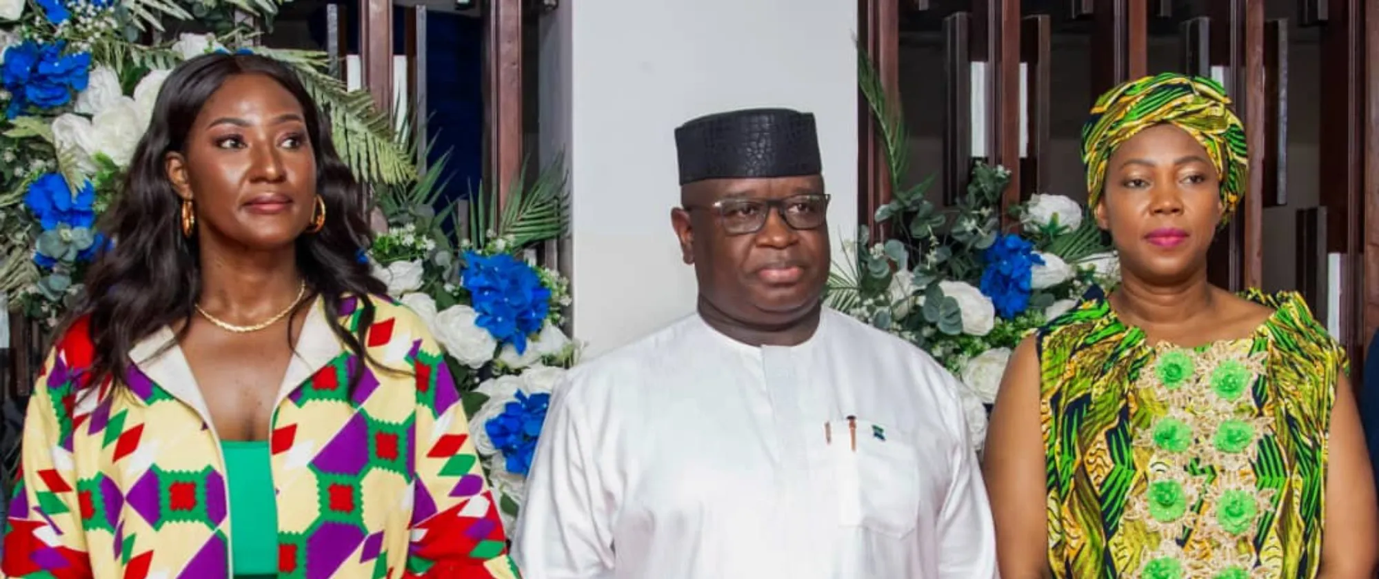 President of Sierra Leone with First Lady and ILO CO-Abuja Director