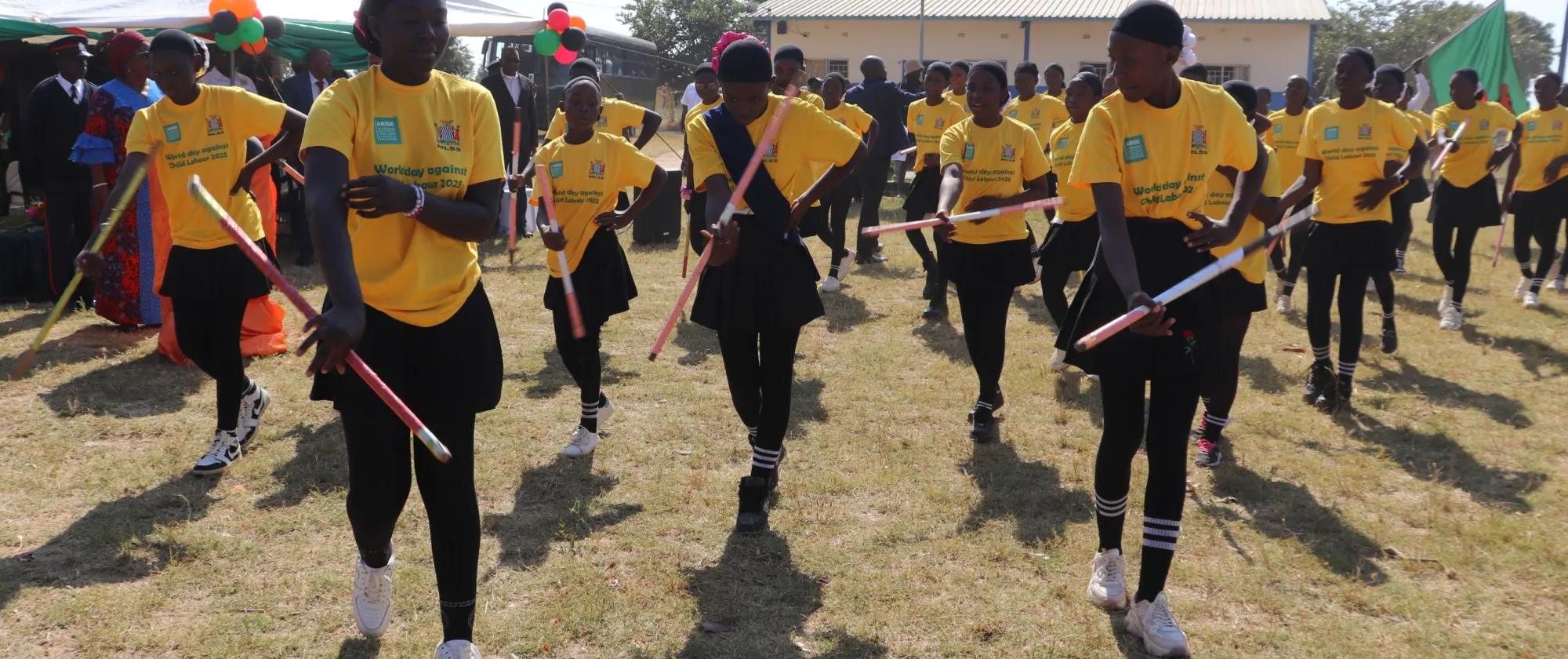 Majorettes entertaining the crowd at the event.