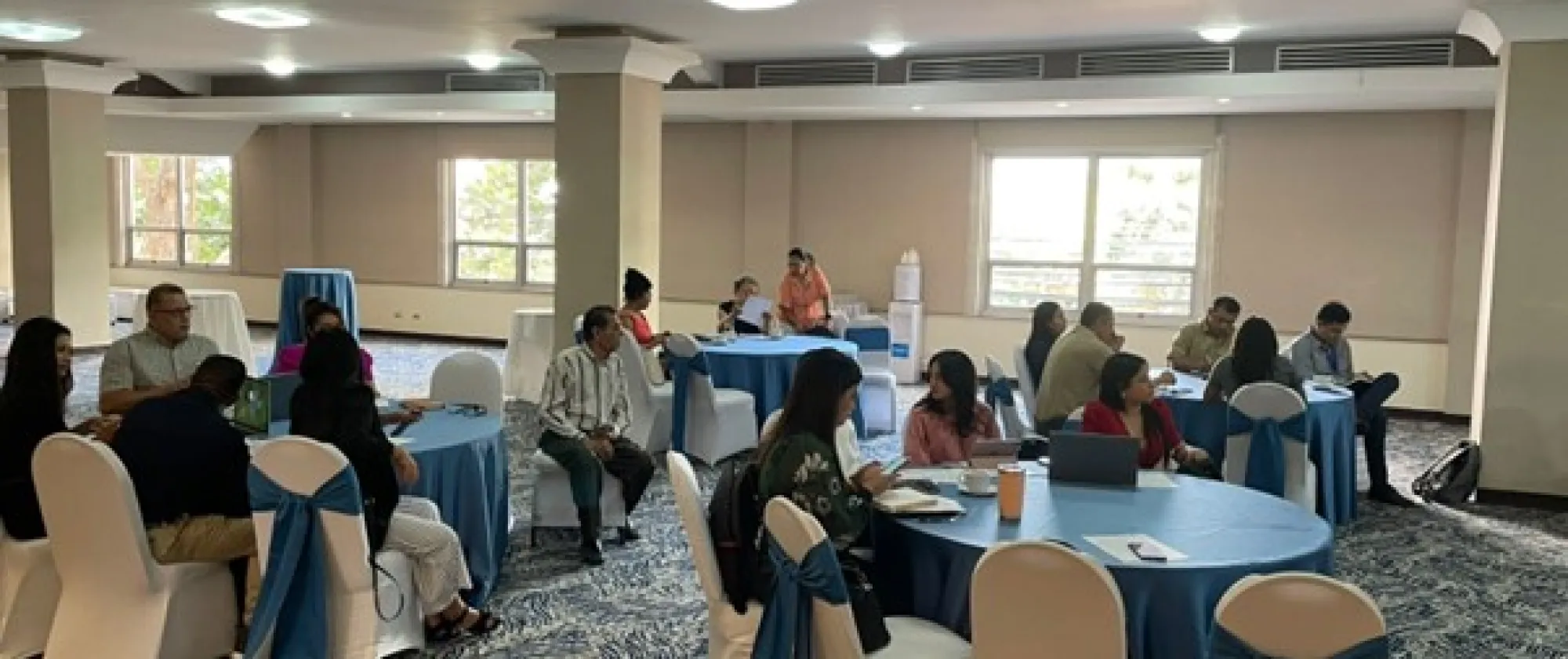 Los participantes discutieron el alcance de CLMRS a nivel comunitario, municipal y nacional, así como las posibles alianzas público-privadas para su implementación efectiva. Tegucigalpa, 2025. 