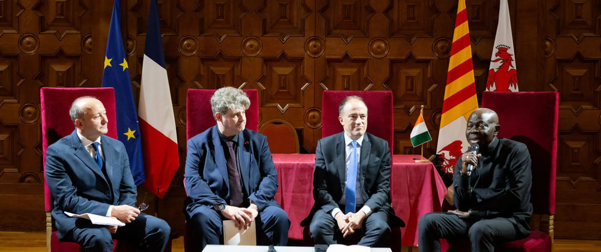 Photo of the launch of a ratification campaign for Convention No. 188