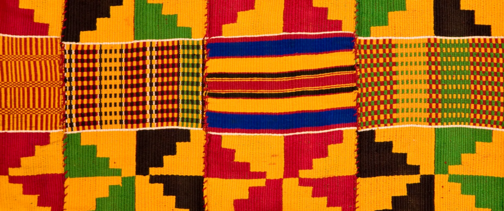 Colourful fabrics from Ghana