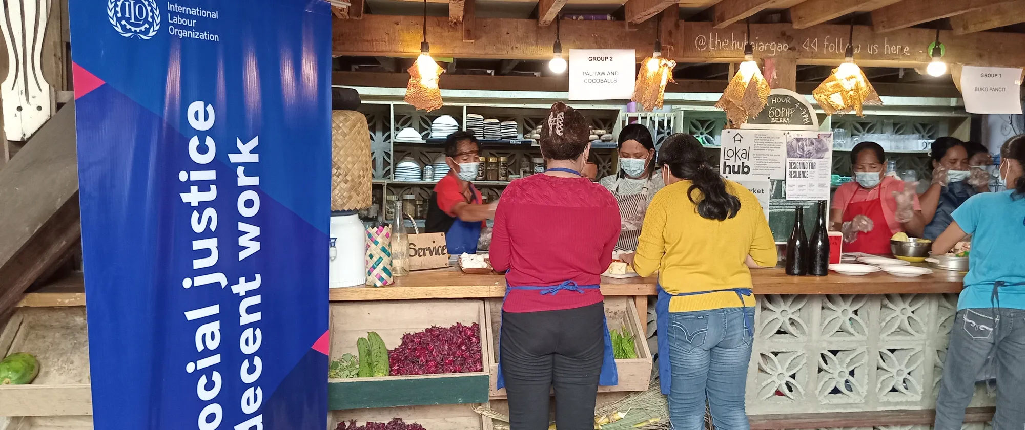 ILO's coconut culinary training