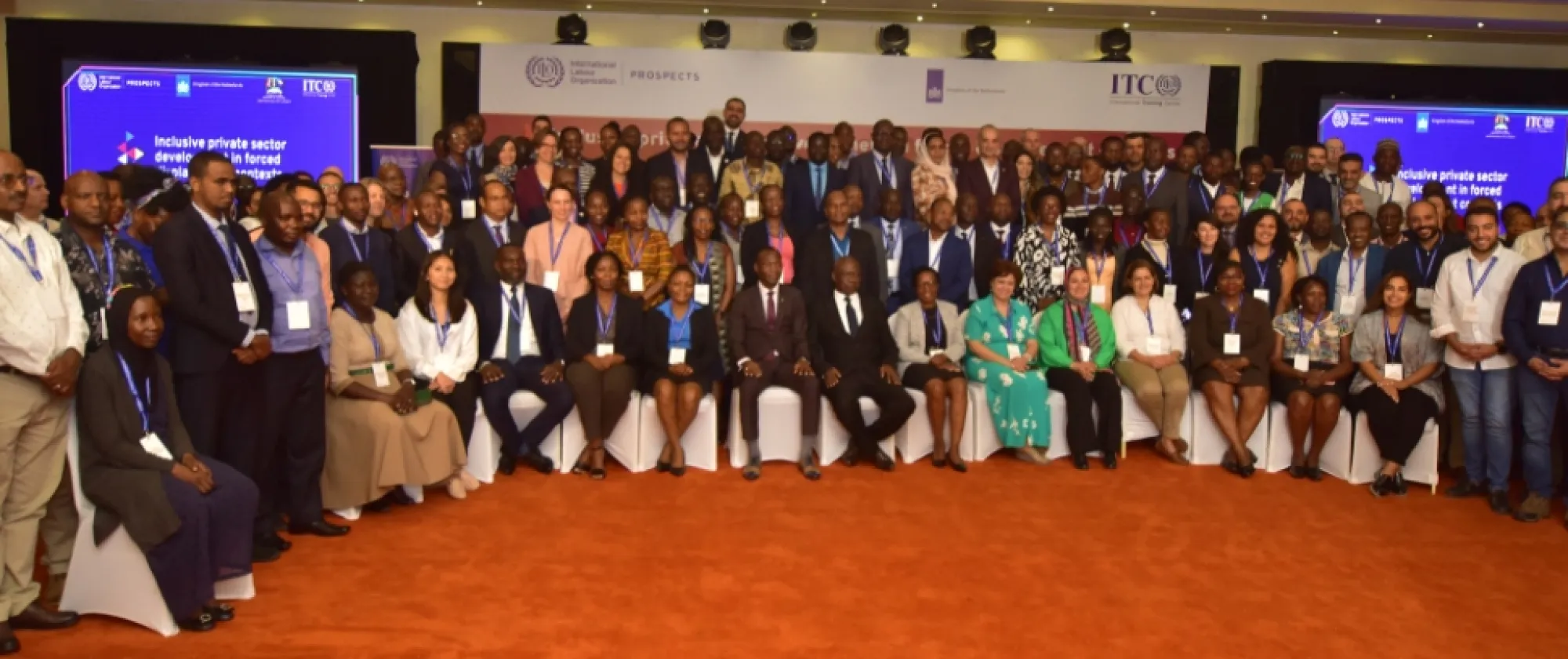 Participants at the event representing Government, Private Sector, ILO Constituents, UN Agency representatives, NGOs and ILO Officials. 