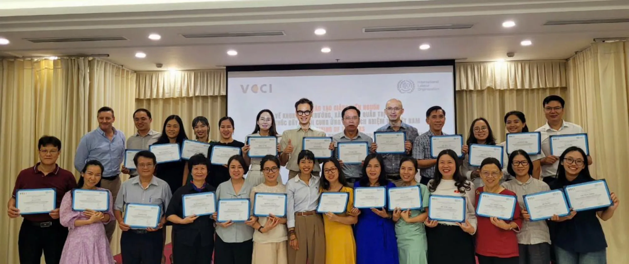 ILO ACT/EMP Specialist and ESG Vietnam Chamber of Commerce and Industry (VCCI) Training of Trainers