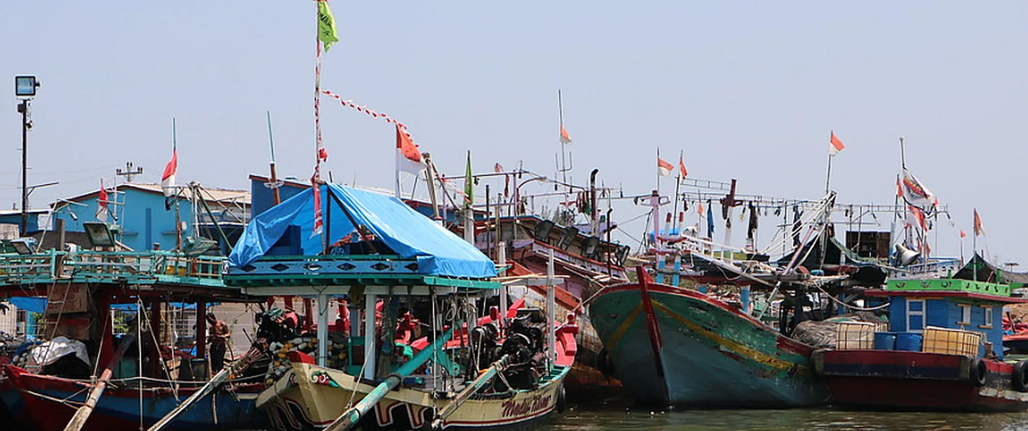 Boats in the fishing port