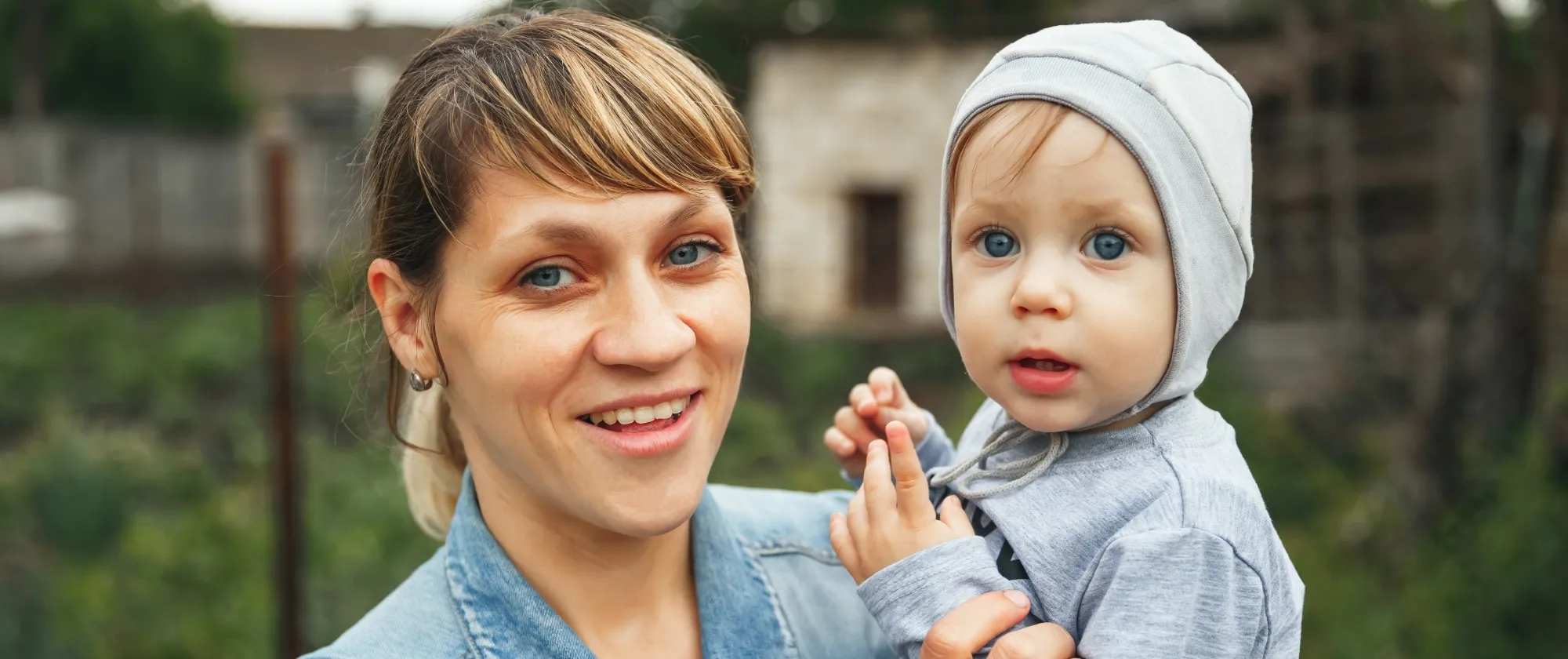 Woman with a baby