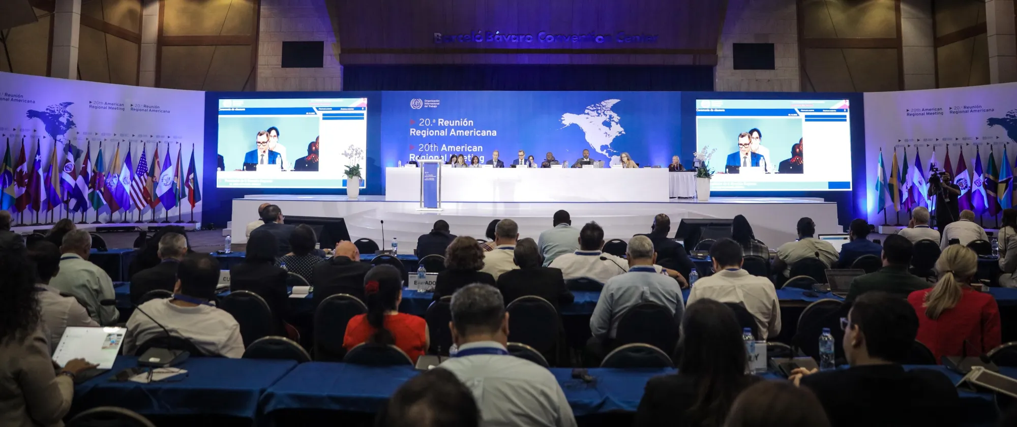Photo of the closing ceremony of the 20th ILO American Regional Meeting