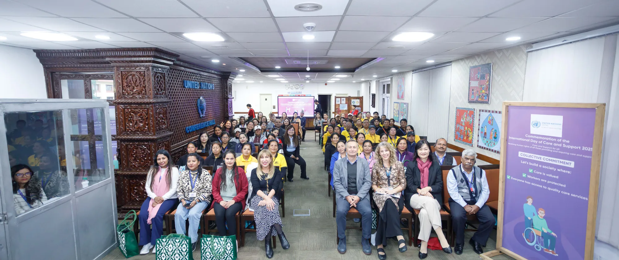 International Day of Care and Support event at UN House Nepal.