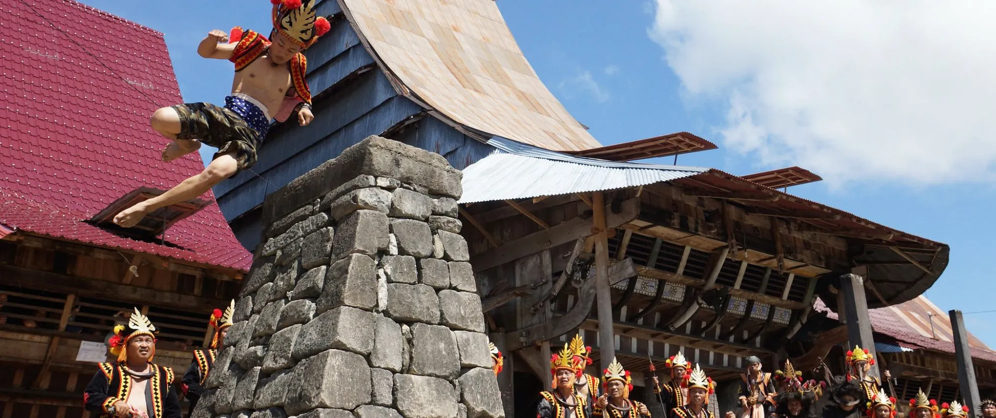 The famous stone jumping in Nias