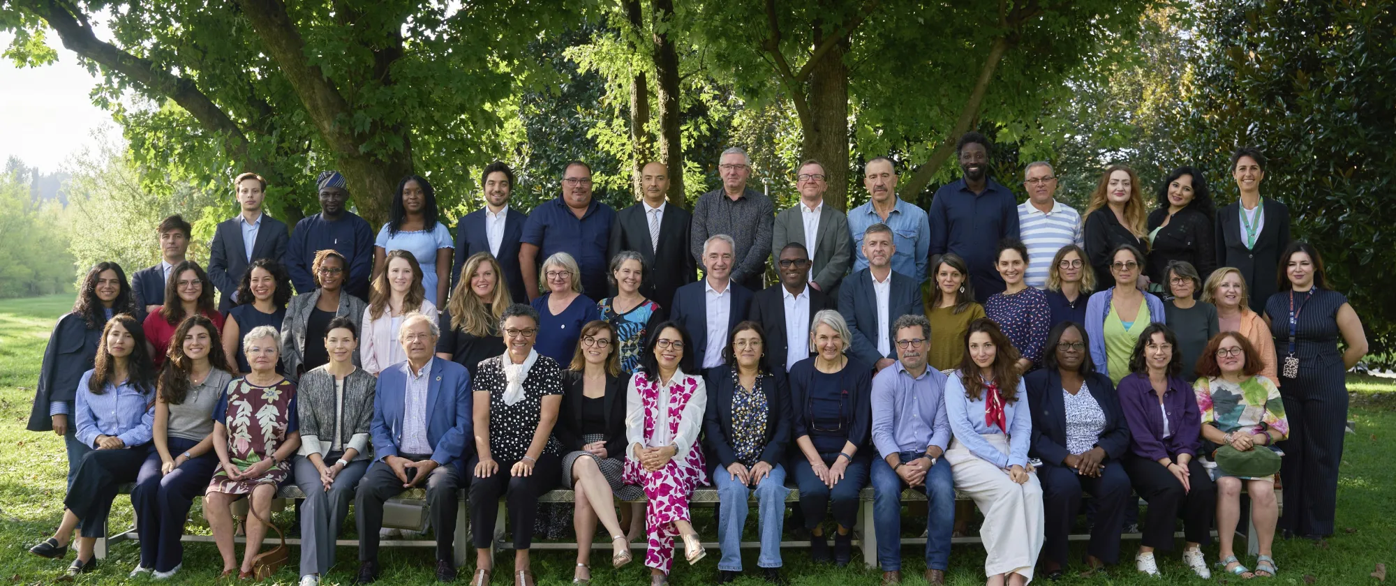 Group photo of participants of the first Summer School on Social Dialogue, held at the ITCILO in Turin from 16 to 19 September 2025.