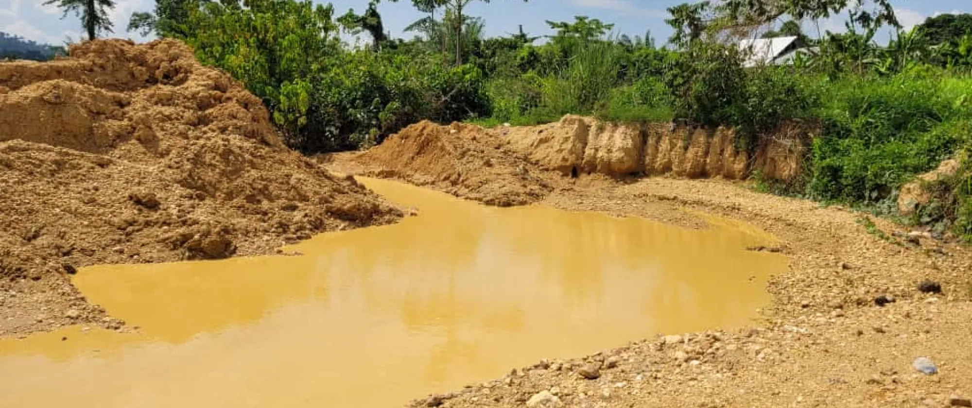 Artisanal gold mine in Ghana