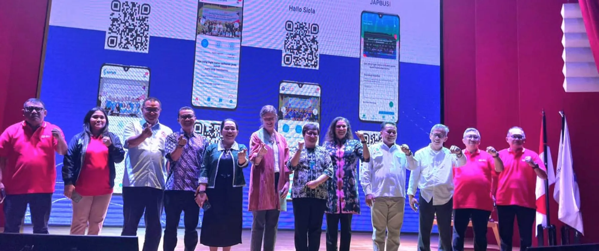 several people on the stage