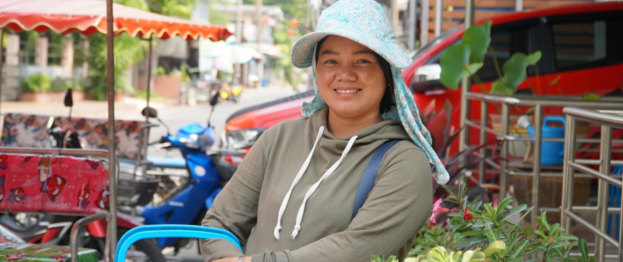 A Cambodian migrant worker in Rayong, Thailand.