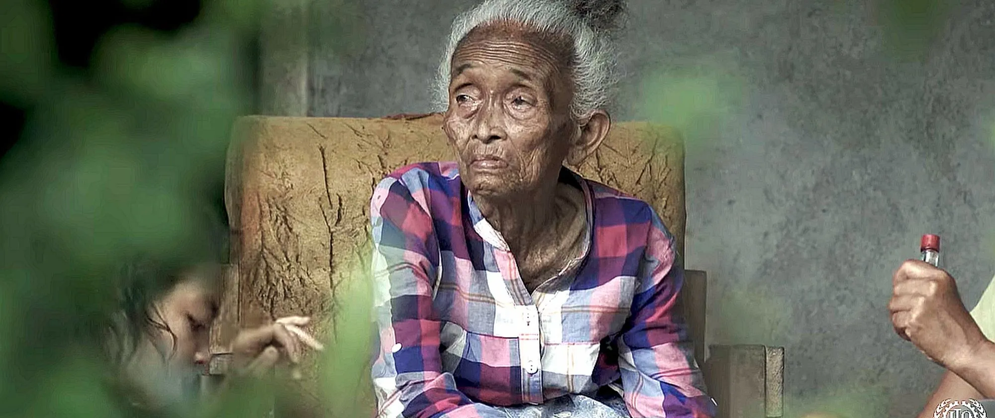 An old Indonesian woman