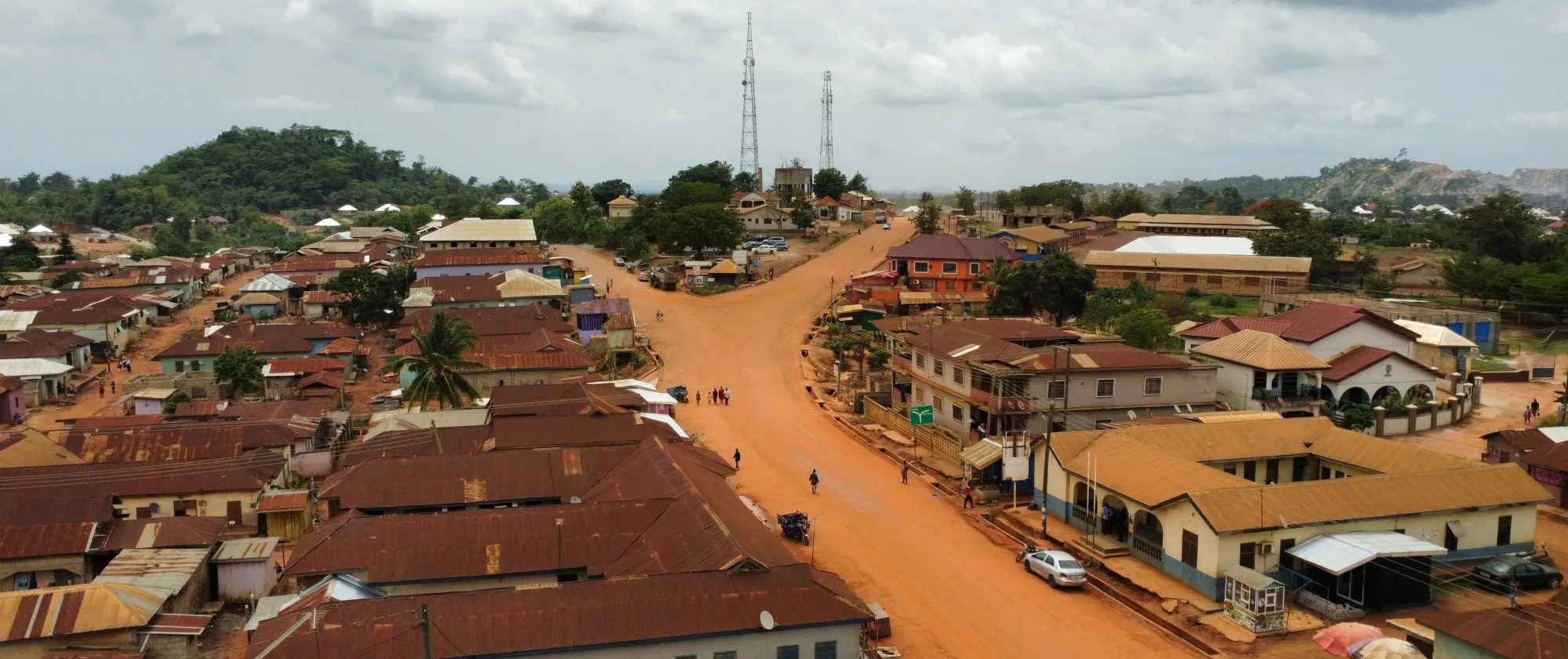 Aereal view of Ghana