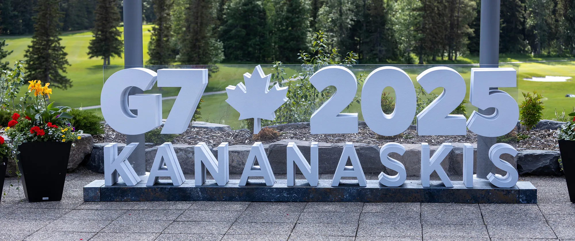 G7 signage in Canada, 2025
