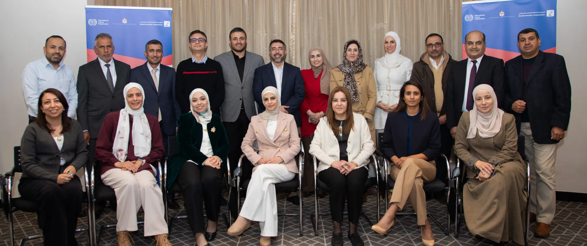 Group of participants pose for a photo