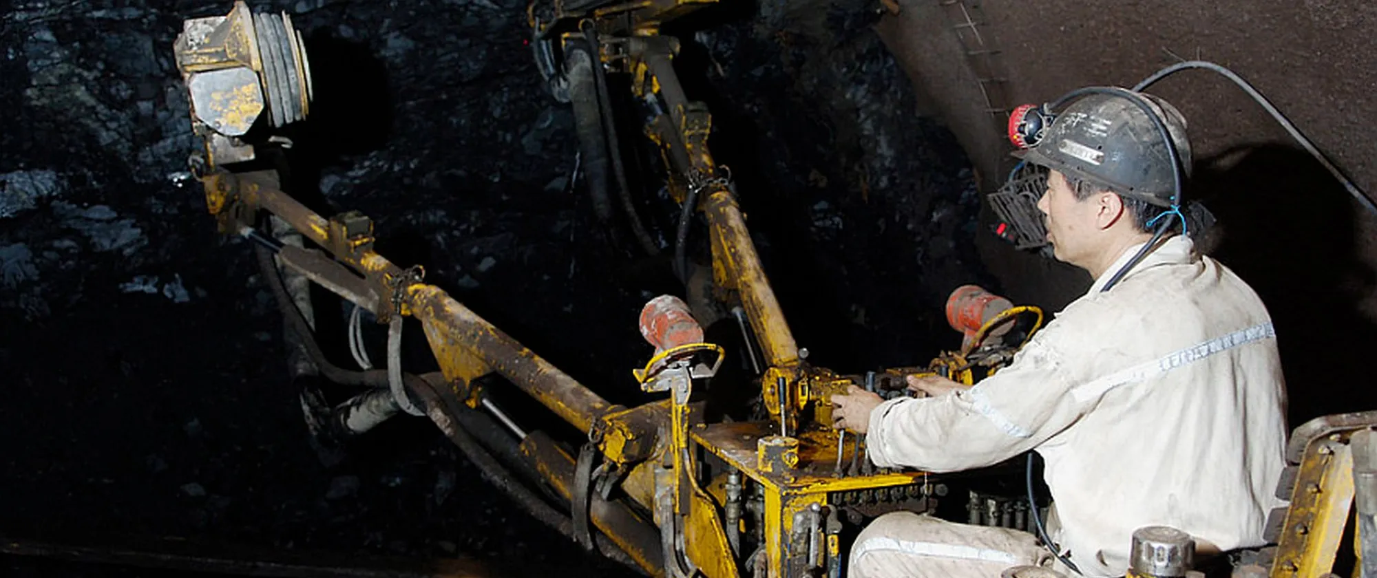 A man working in the mining