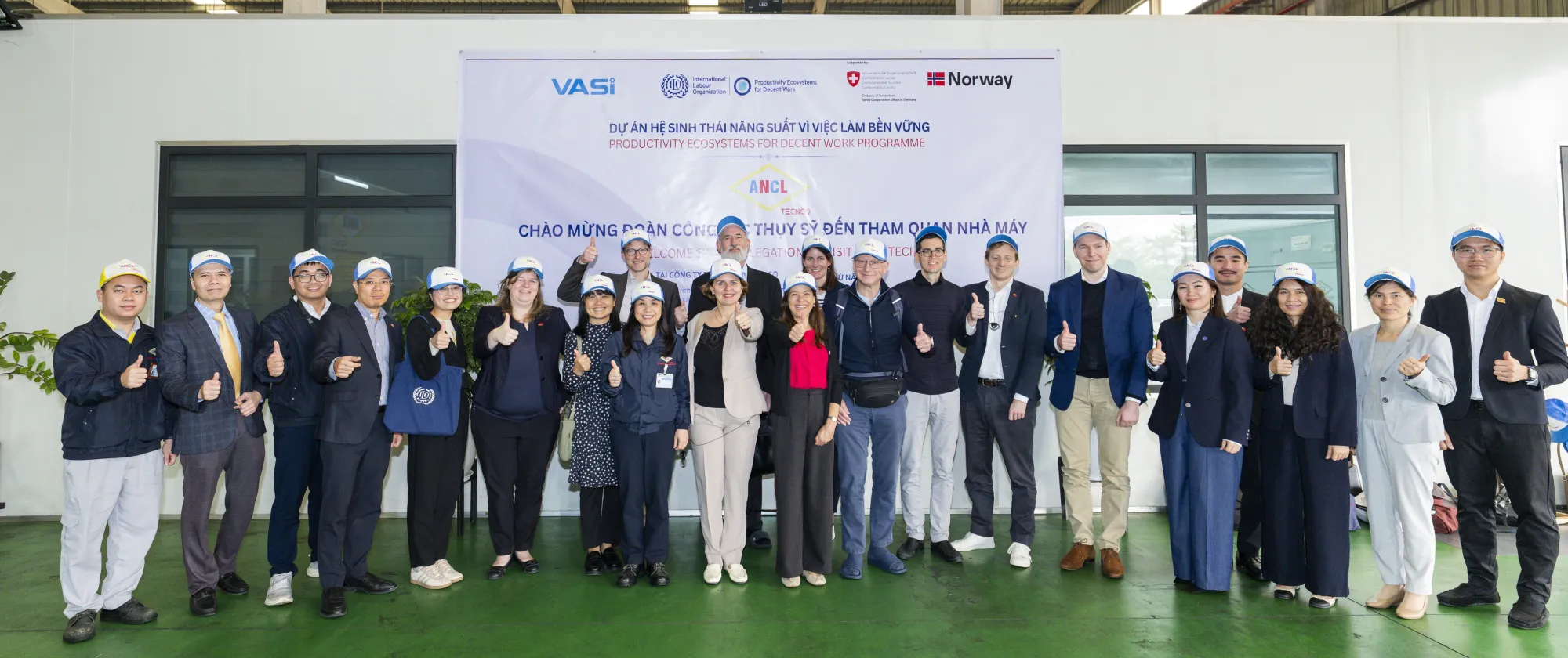 Swiss tripartite mission visiting ANCL TECHCO