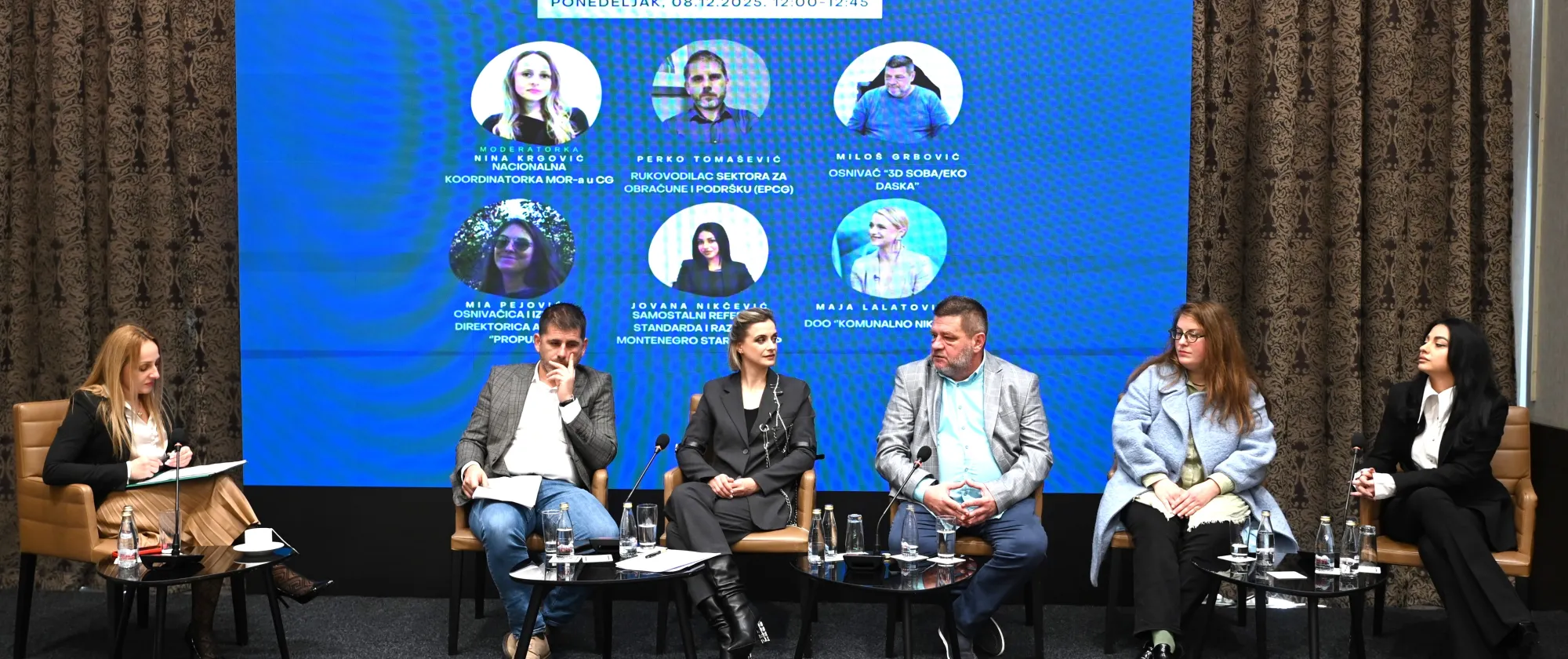Participants in the Business Case for Just Transition panel in Montenegro
