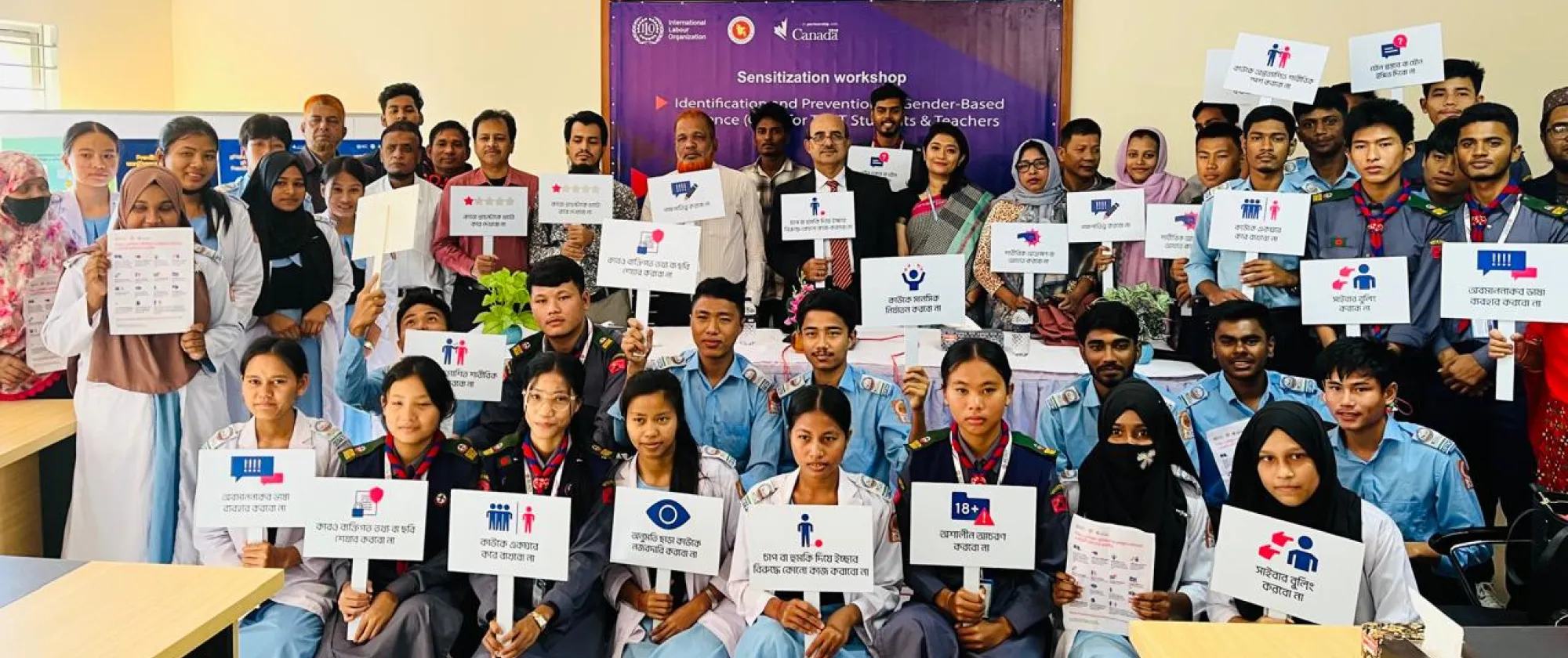 Students and stakeholders pledged to end gender-based violence and harrasment