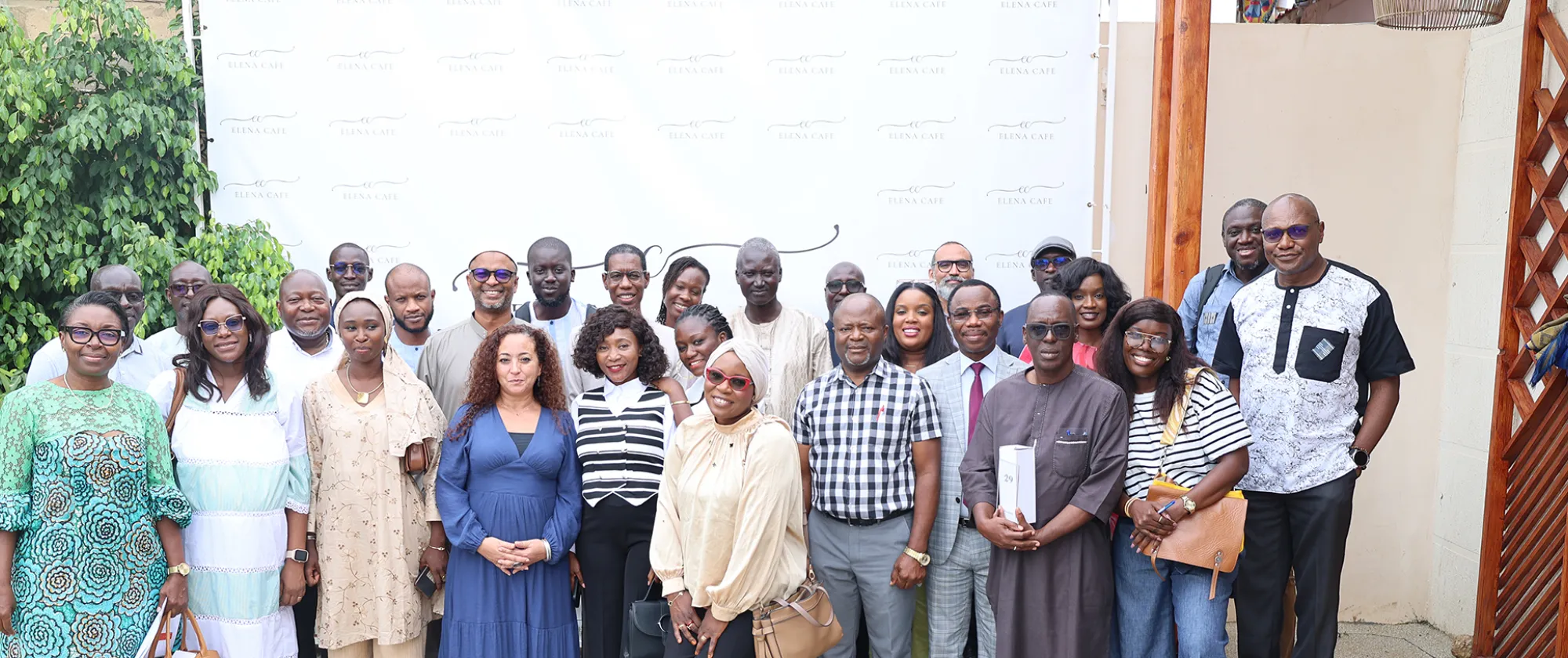 Group photo of staff at ILO Dakar office
