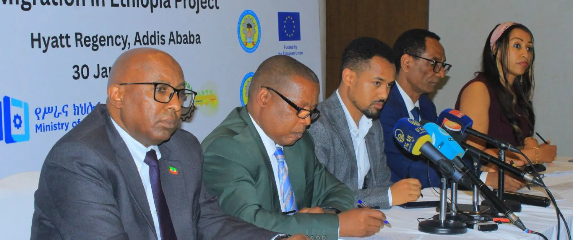 Officials speaking at the launch