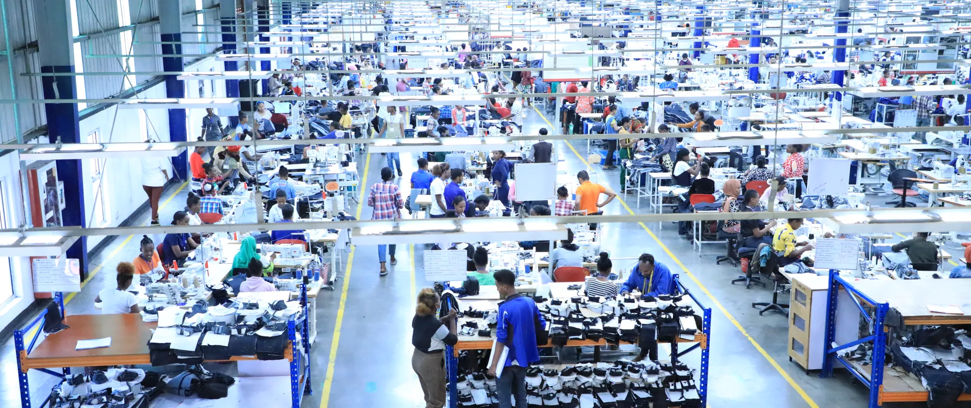 Garment and textile manufacturing in Hawassa, Ethiopia