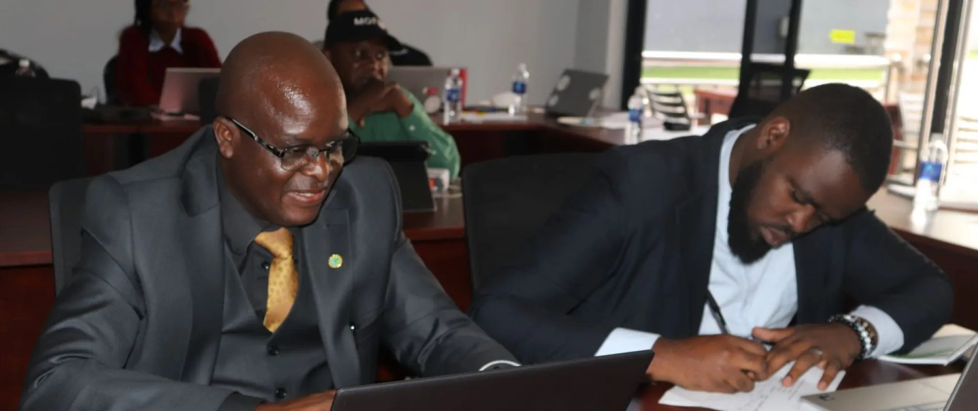 Some participants at the inter‑ministerial technical meeting in Kafue.