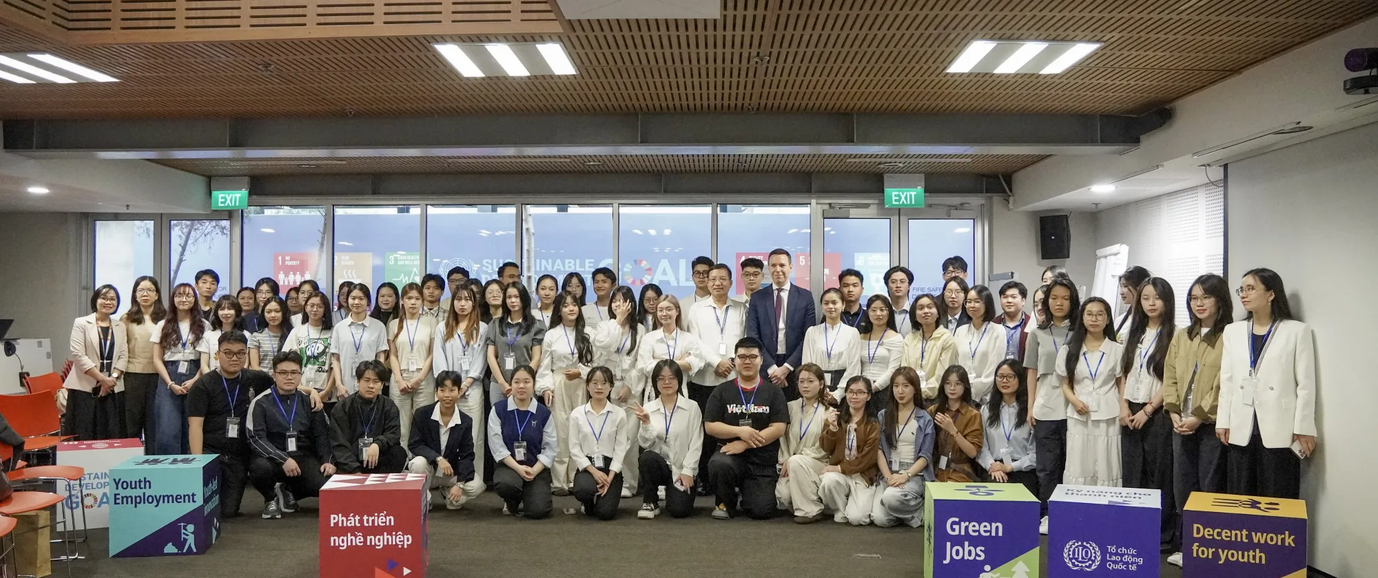 Young people participated in the training sessions