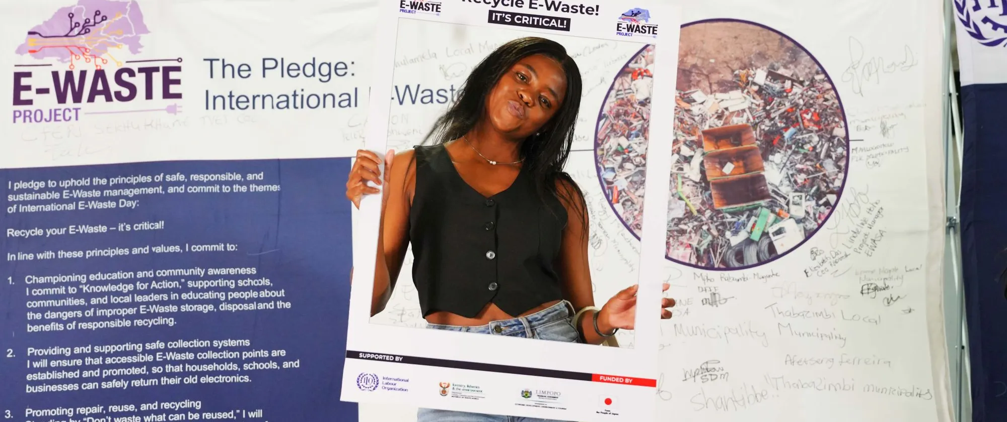 Youth lady at E-Waste event