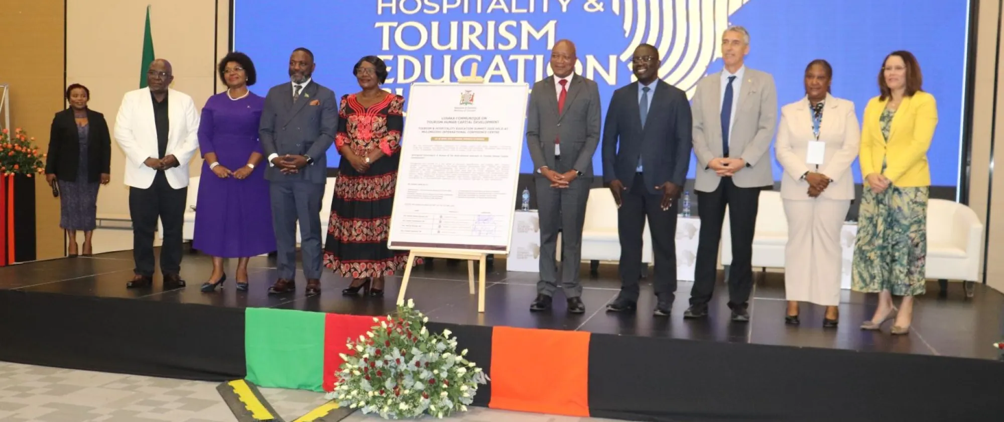 Officials at the Education Summit in Lusaka.