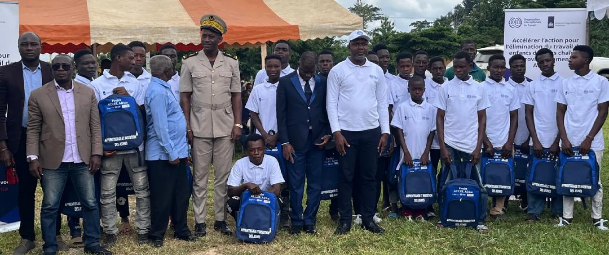 Children of working age in training in Cote d'Ivoire