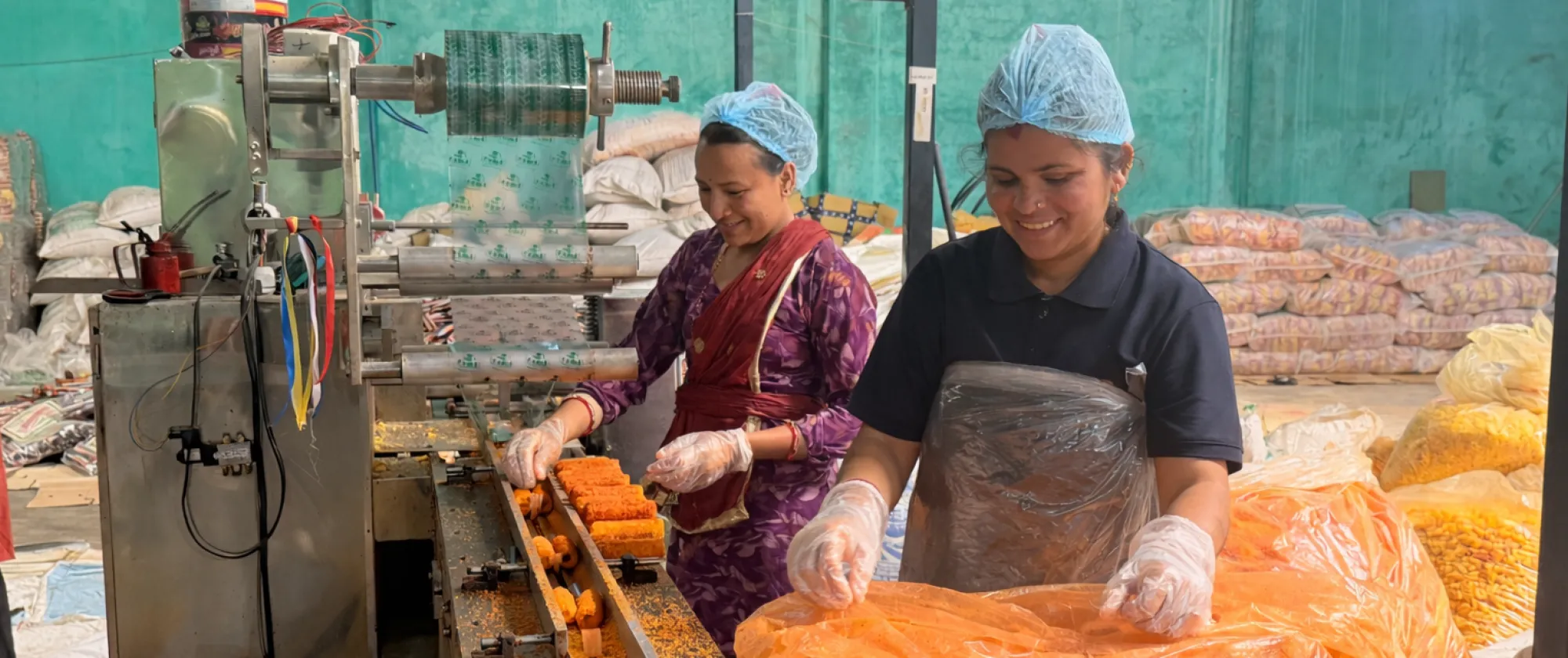 Women workers at Green Homes Pvt. Ltd., Godawari Municipality thrive in a caring, family-friendly workplace.