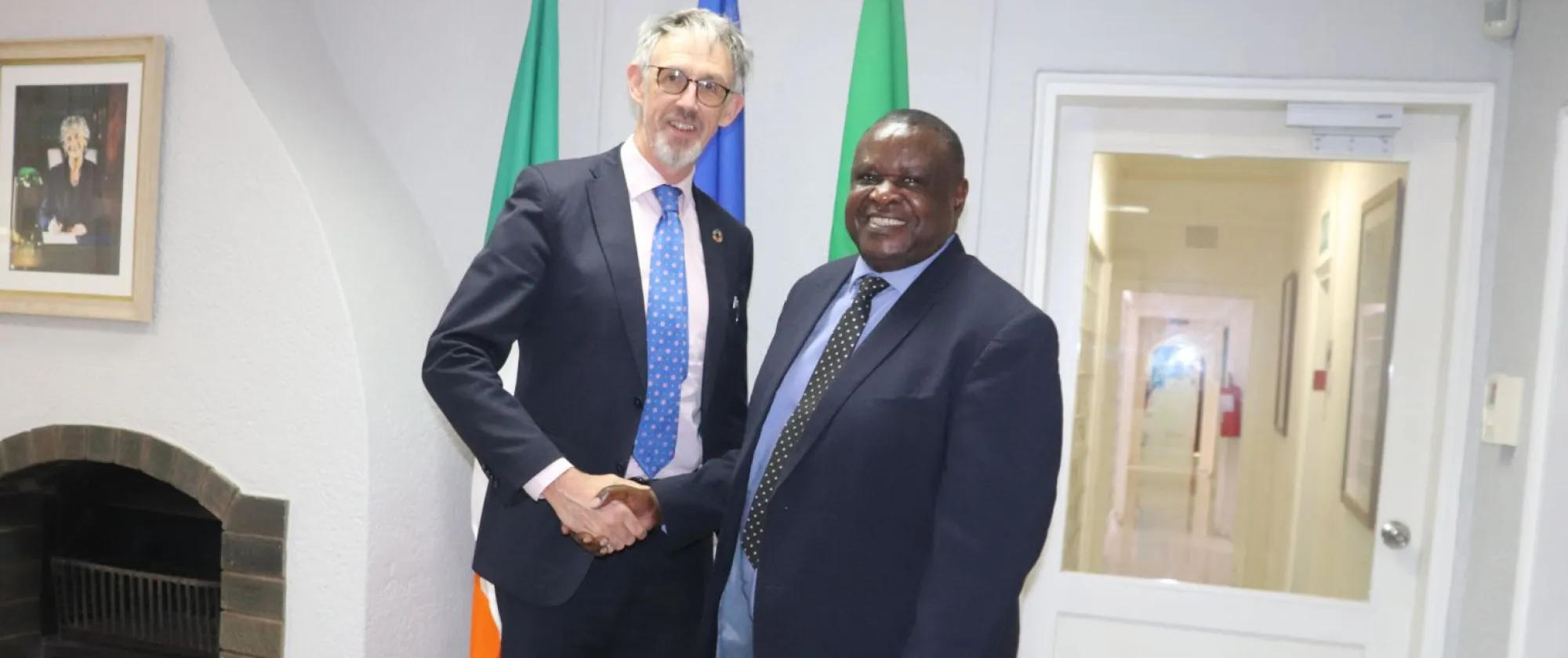 ILO Country Office Director, Mr. Wellington Chibebe met Irish Ambassador to Zambia, Mr. Aidan Fitzpatrick in Lusaka.