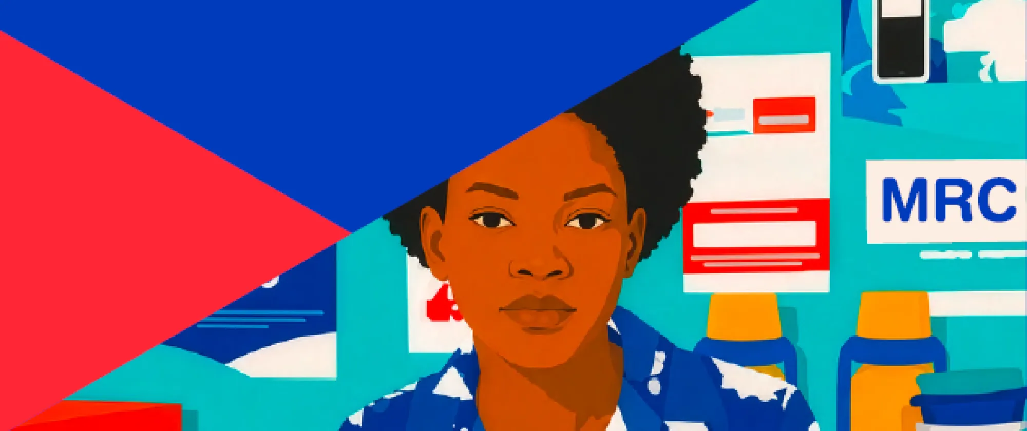 Illustrated cover page showing a woman at a desk in a migrant resource centre office, with the title of the operations manual and the ILO, BRMM, and UK aid logos.