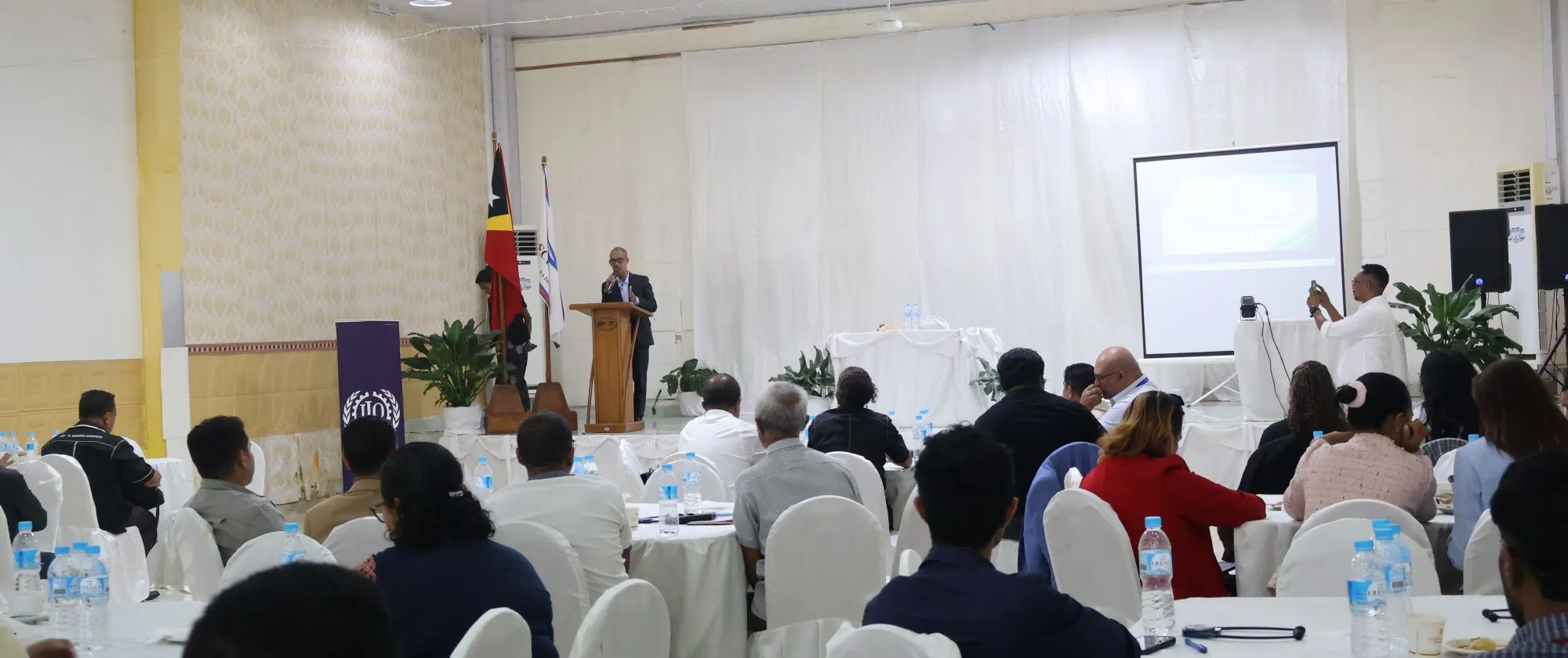 inside the venue of the validation workshop in Dili, Timor-Leste