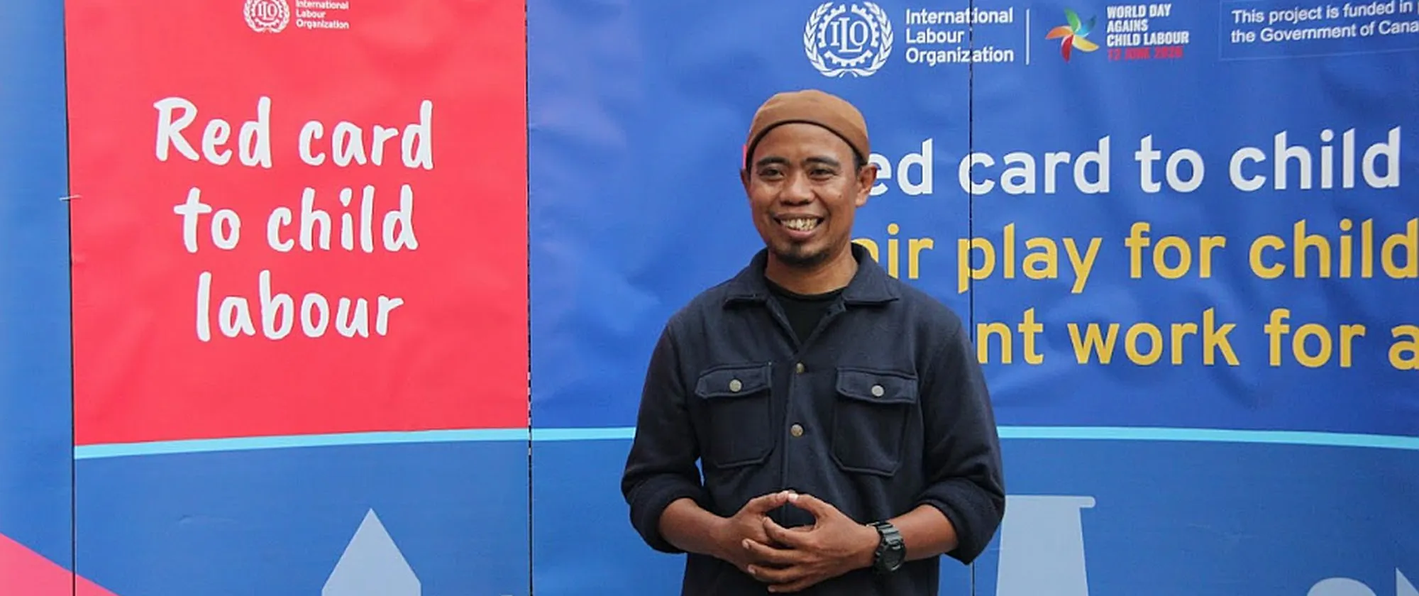 A man standing