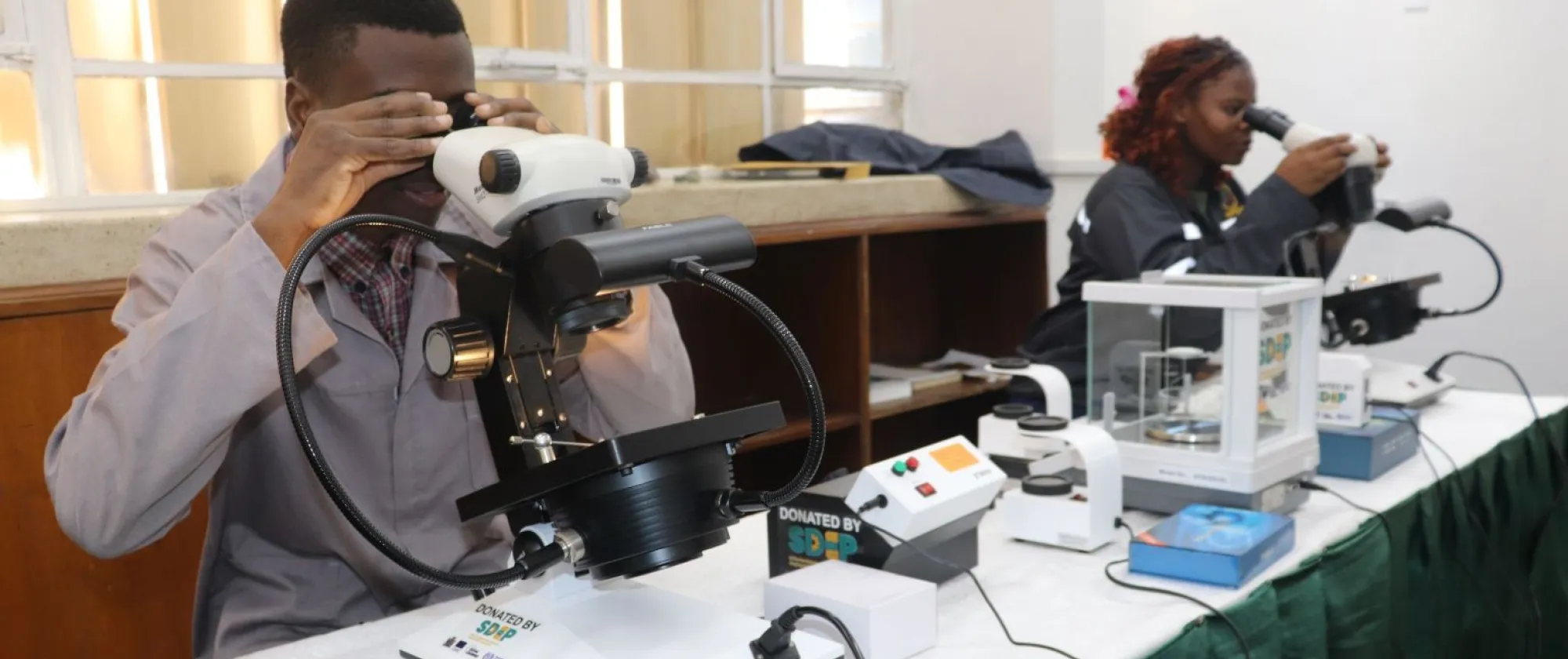 The modern gemmological equipment to the Gemstone Processing and Lapidary Training Centre (GPLTC) in Ndola.