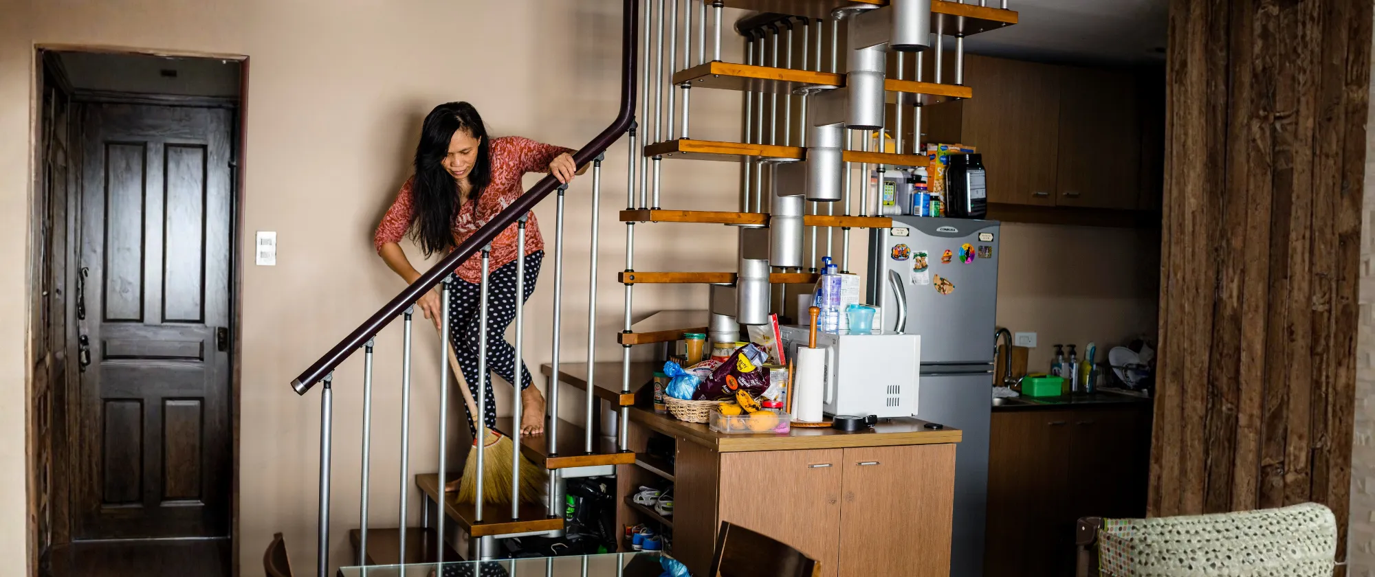 Teresita “Tere” Galvez, a domestic worker from the Philippines, has spent years away from her family as she works abroad to support them.