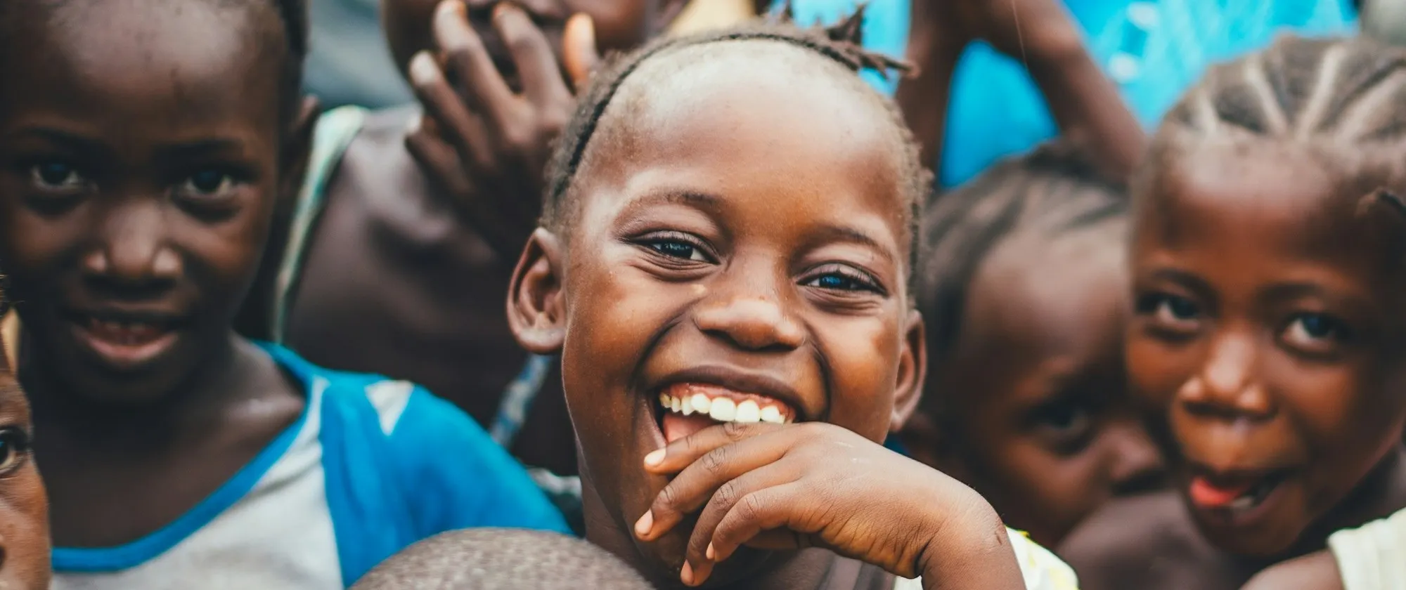 Group of african children in Sierra Leone