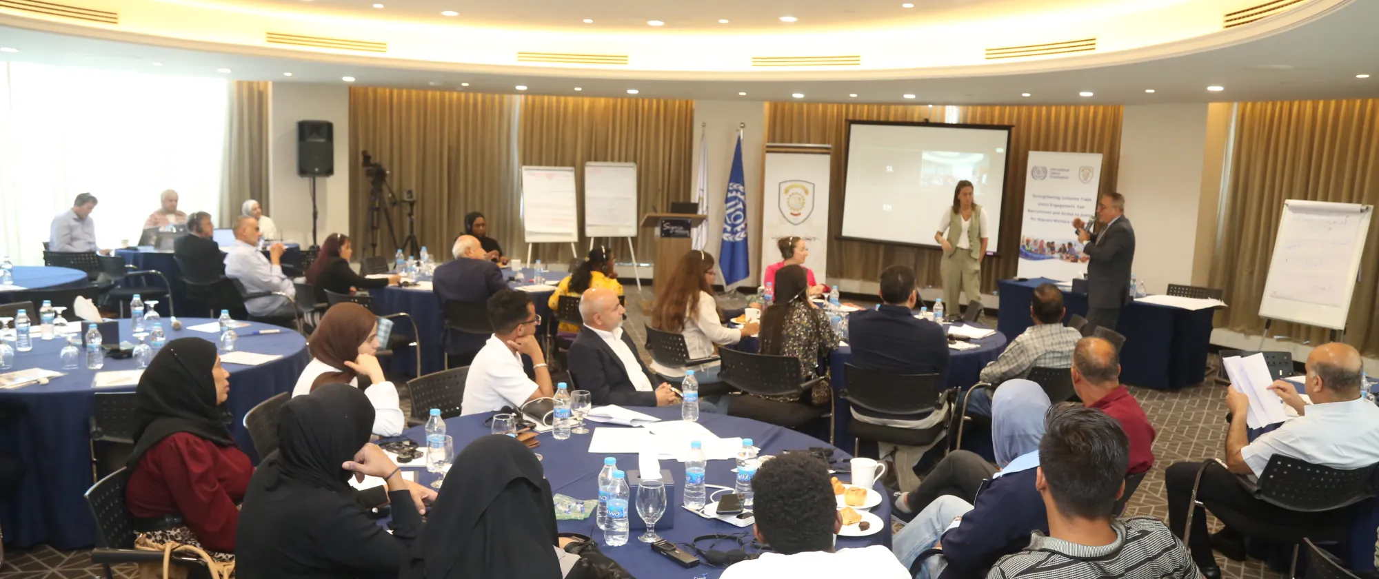 Workshop participants share their perspectives on the challenges faced by migrant workers.