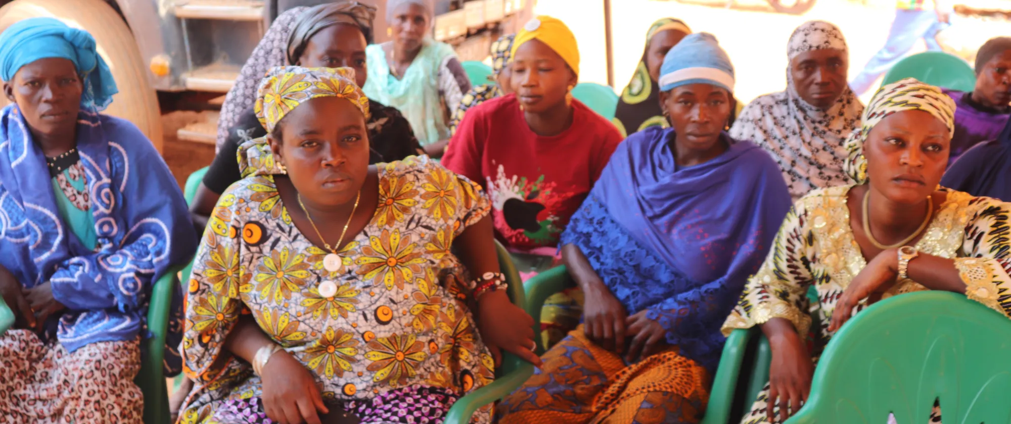 Women attends an ACCEL Africa meeting in Cote d'Ivoire