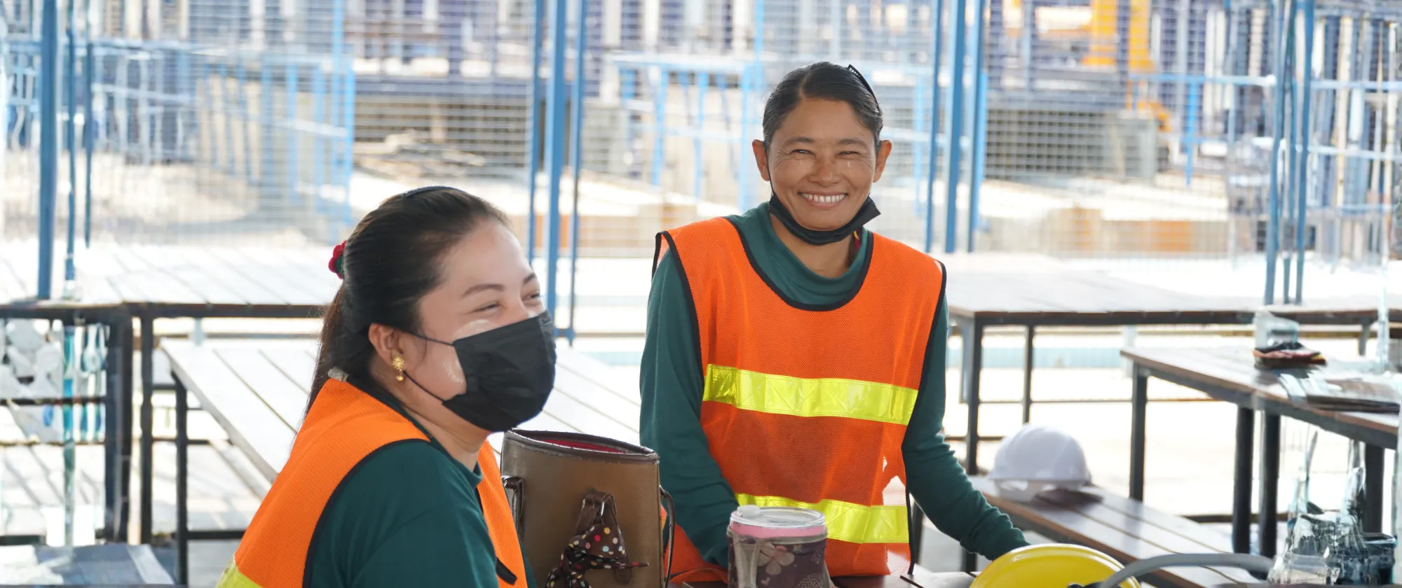 Training for women migrant construction workers on labour rights and their entitlements, Pathum Thani province, Thailand. 