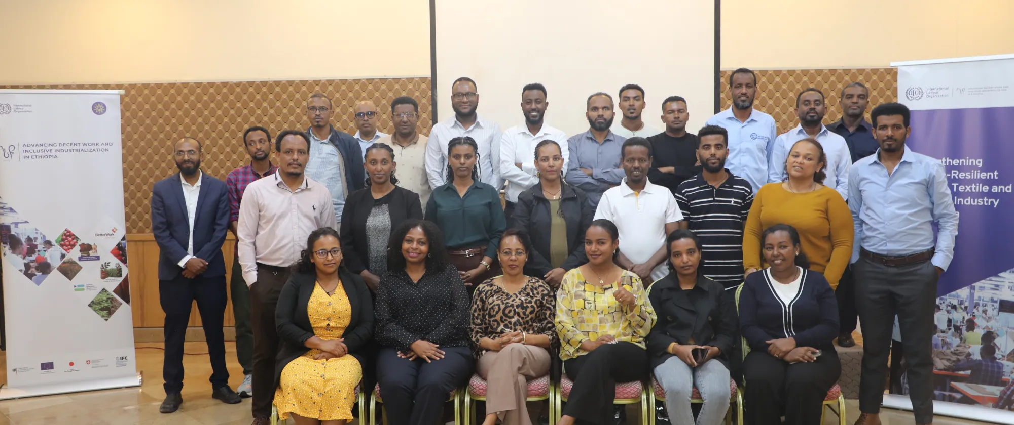 Group of participants posing for photo
