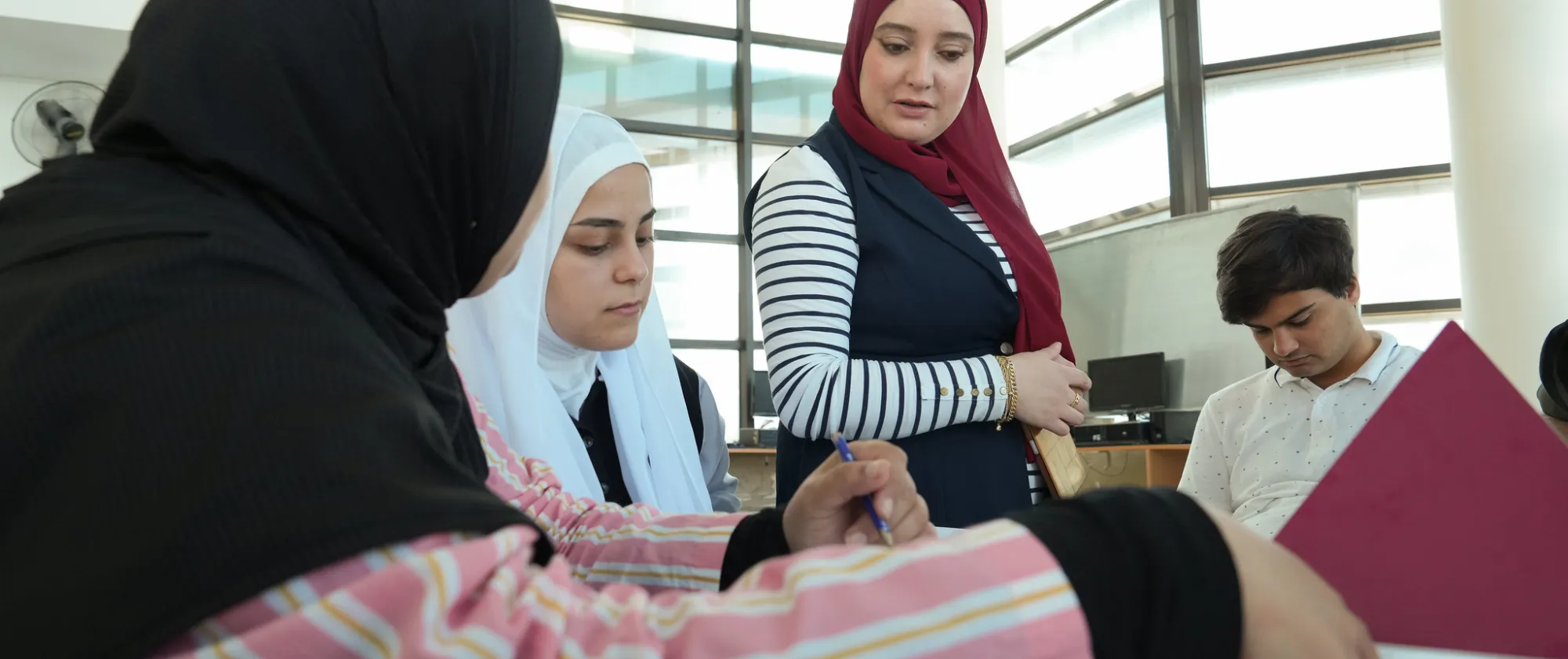 young participants at the Lebanon Job Search Club in October 2025