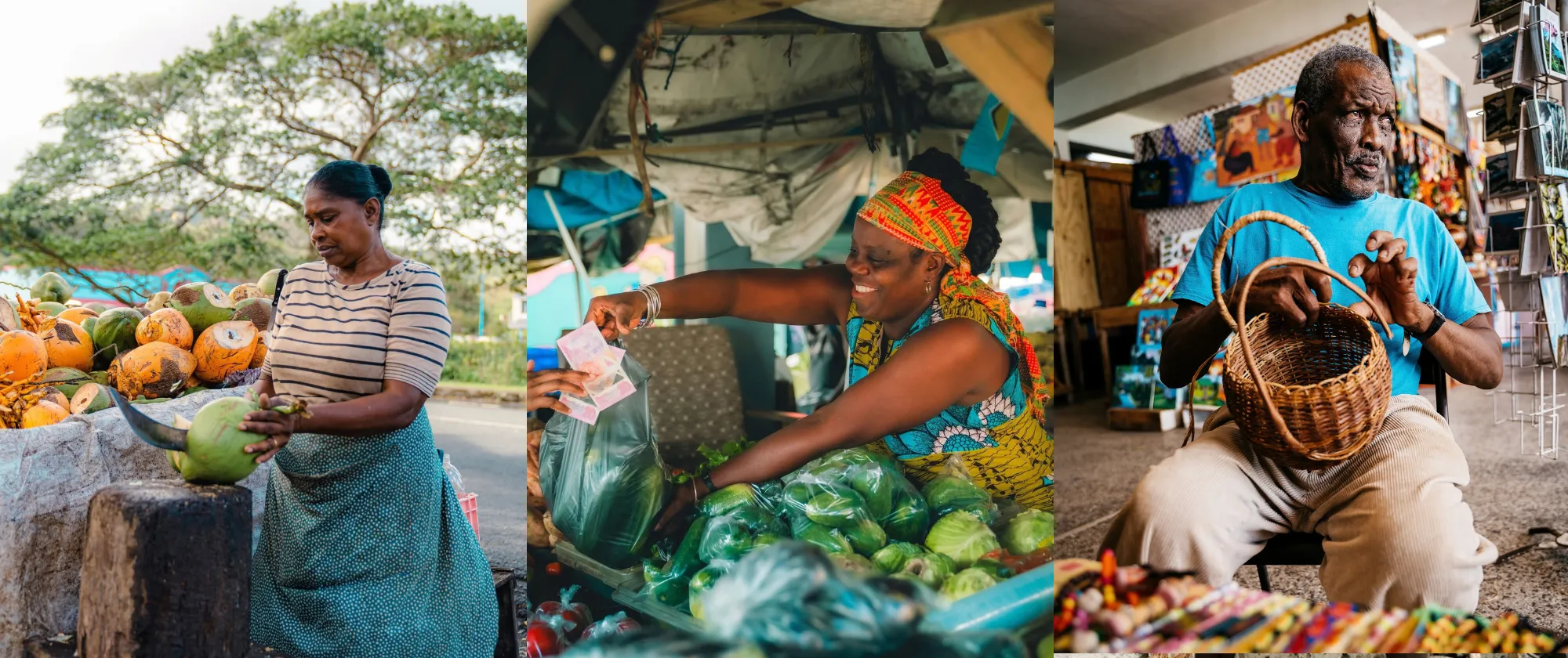 Tourism workers in Saint Lucia